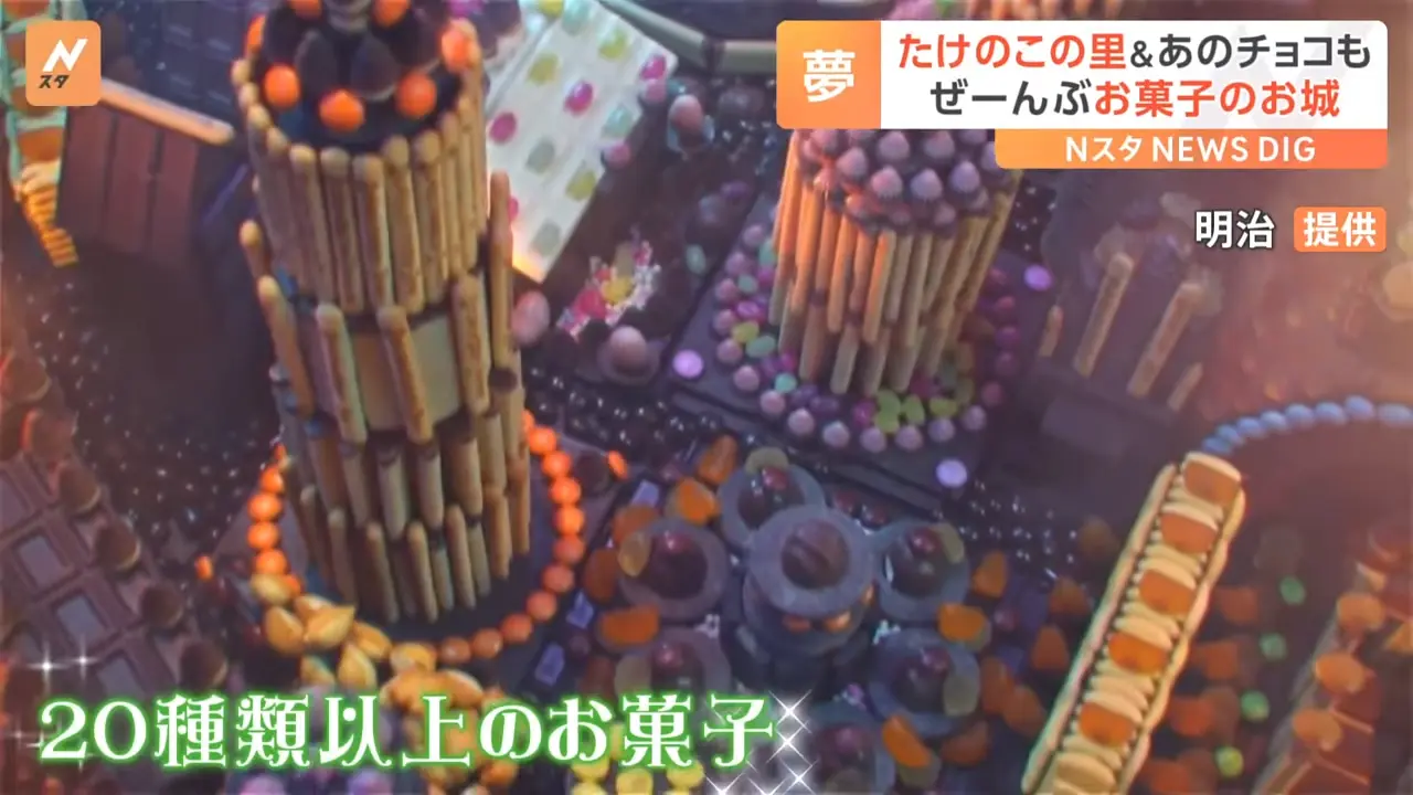 「夢が叶った」ぜ～んぶお菓子で出来た壮麗なお城が話題｜TBS NEWS DIG 0-36 screenshot.png