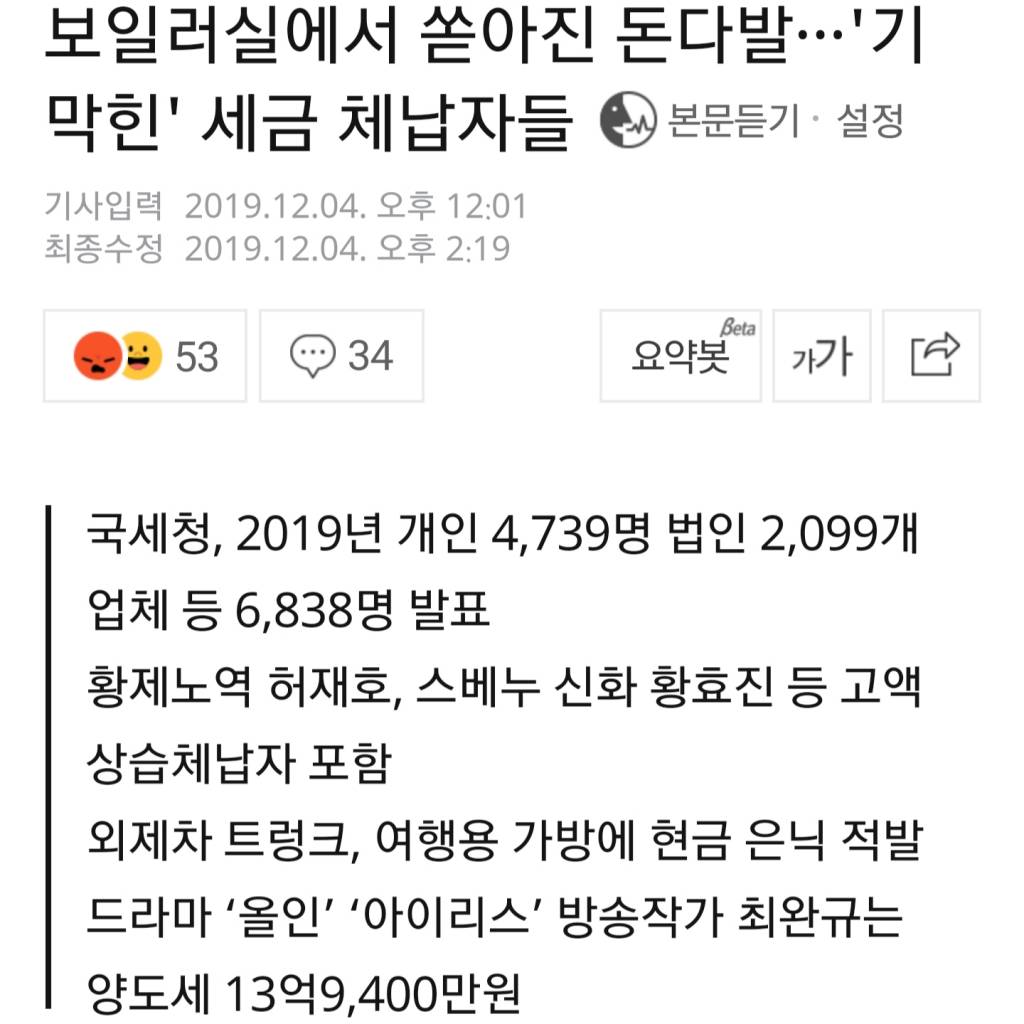 보일러실에서 쏟아진 돈다발···기막힌 세금 체납자들